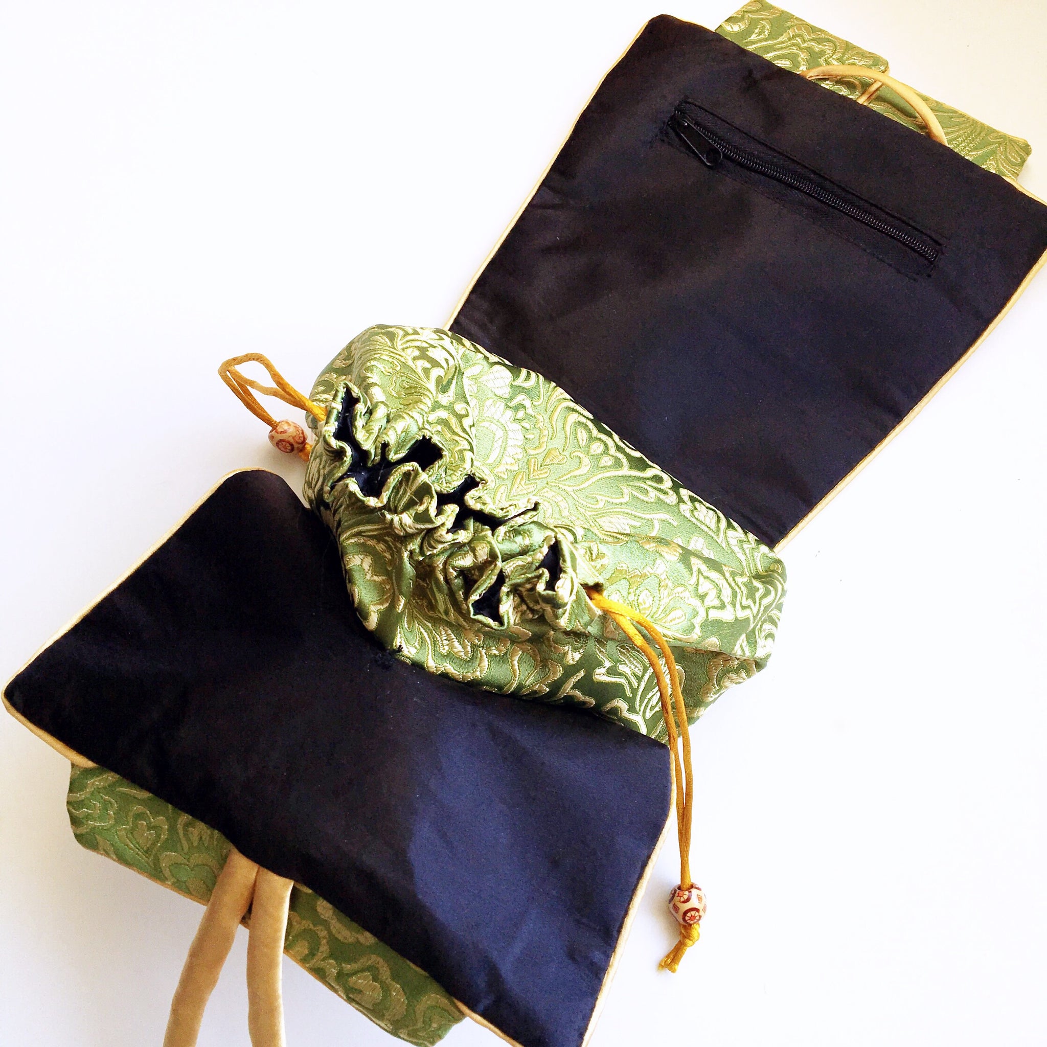 SILKY FLORAL HANDBAG BAG
