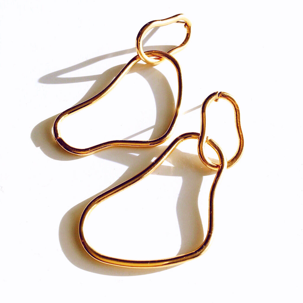 ABSTRACT HOOP EARRINGS