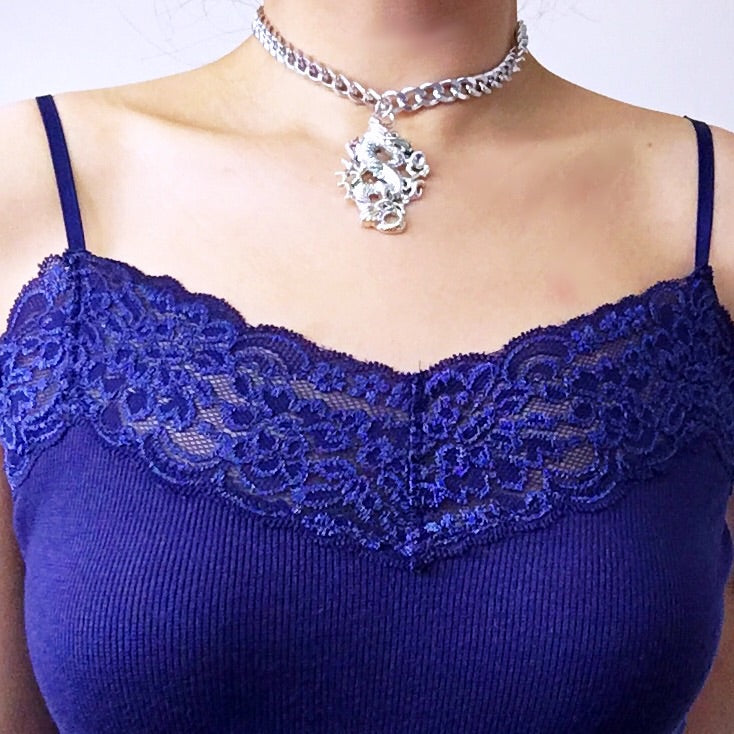 LACE STRETCHY CAMI VEST CROP TOP