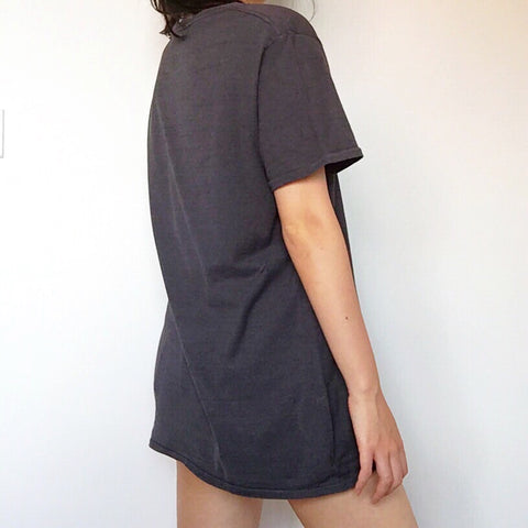 SCOTCH AND SODA UNISEX GREY CROP ART PRINT TEE TOP