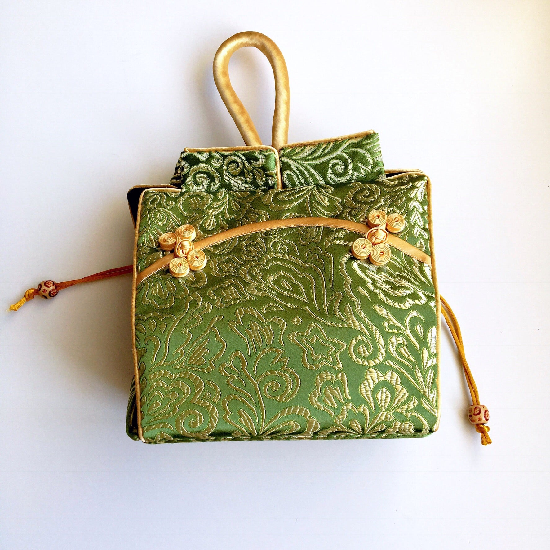 SILKY FLORAL HANDBAG BAG