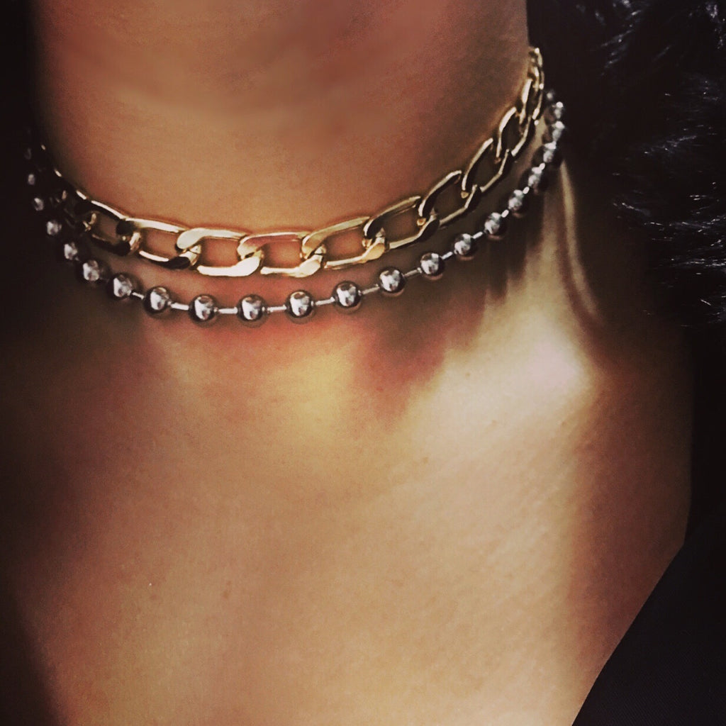 FAYA CHAIN CHOKER NECKLACE