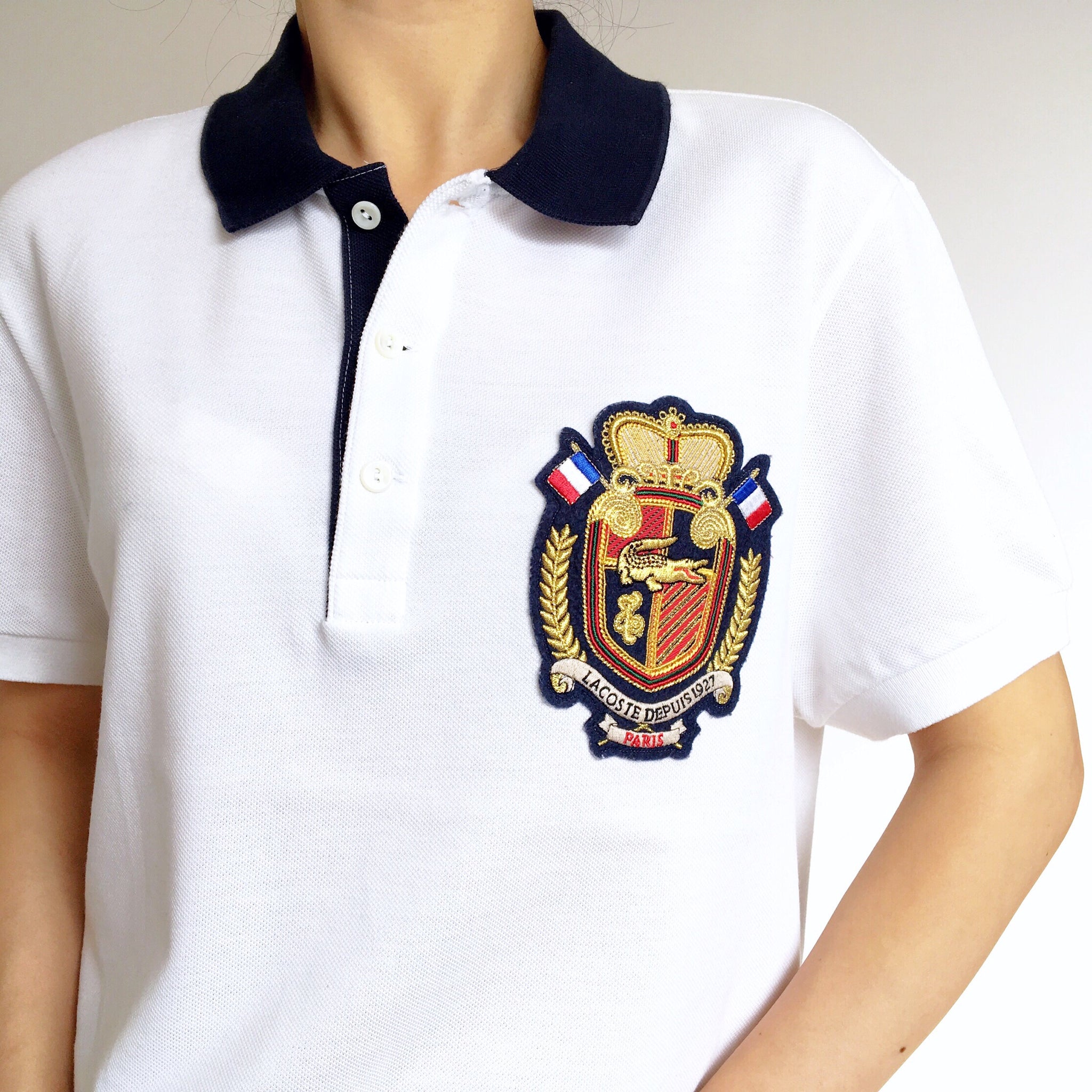 UNISEX MEN VINTAGE PARIS LACOSTE COTTON TEE