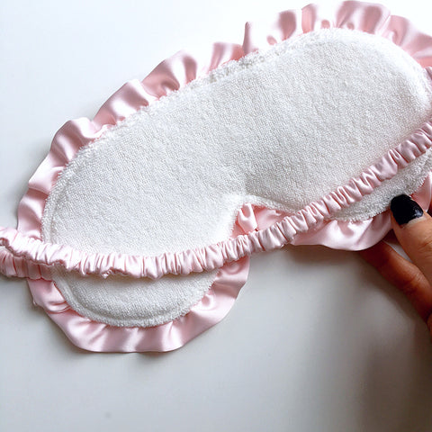 SWEET HONEY SILKY RUFFLE EDGES EYE MASK