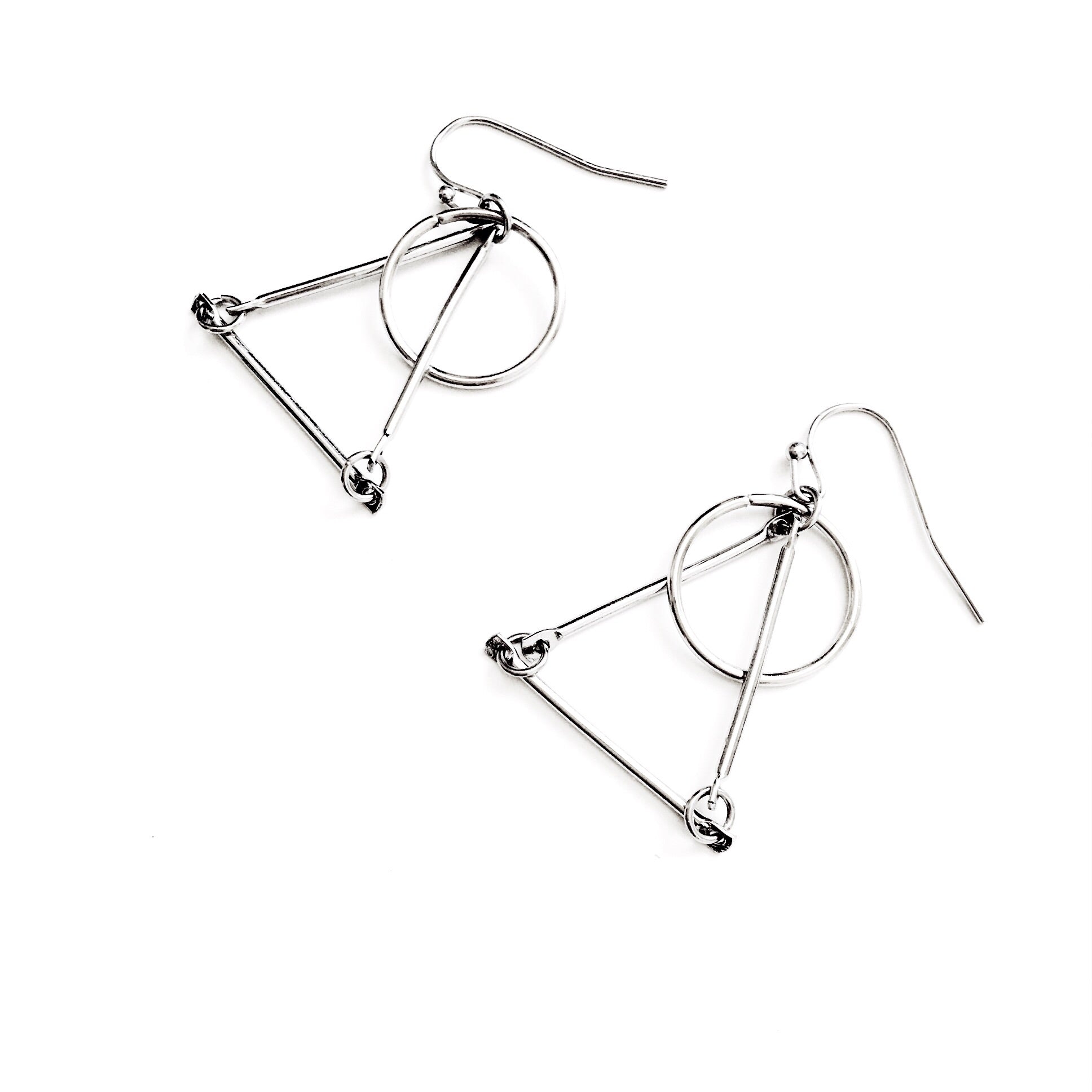 TRIANGLE RING EARRINGS