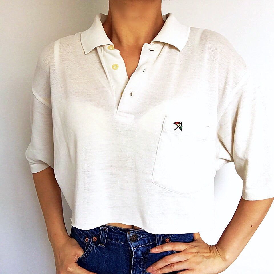 90s Y2k VINTAGE ARNOLD PALMEN WASHED CROP TEE TOP