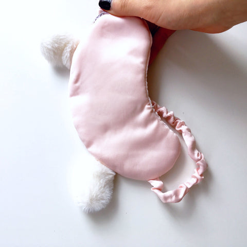 CUTE FLUFFY BEAR SILKY EYE MASK
