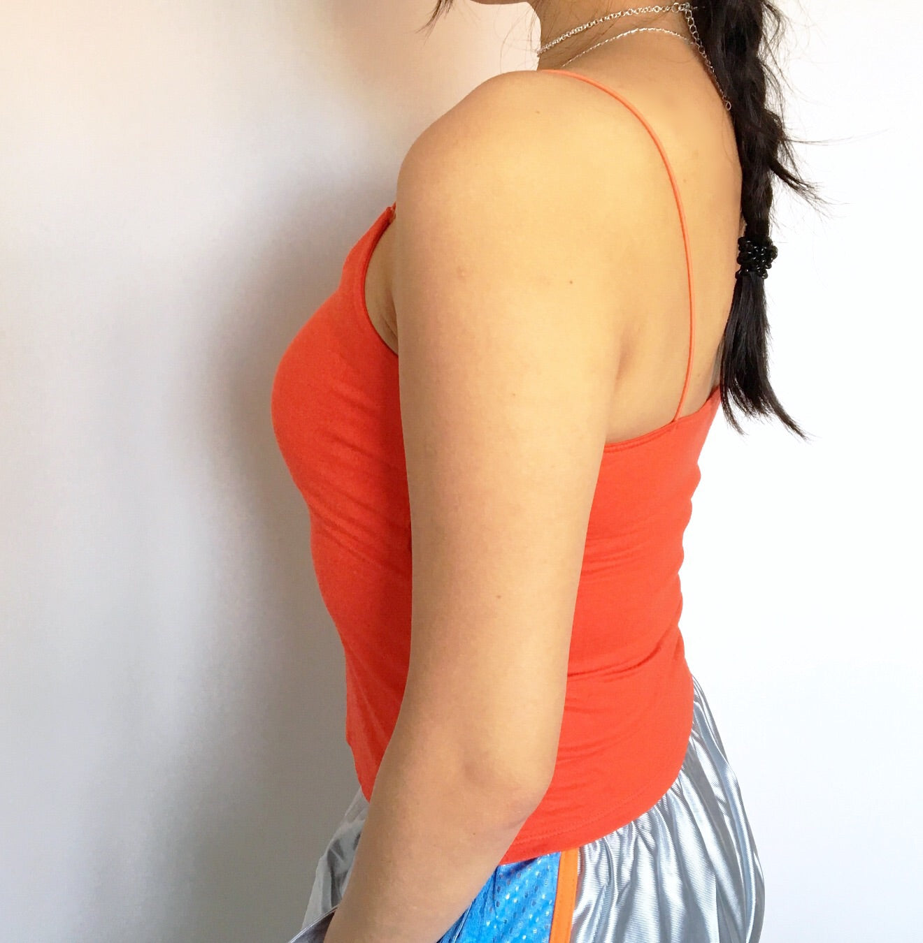 ORANGE STRAP CAMI VEST TOP