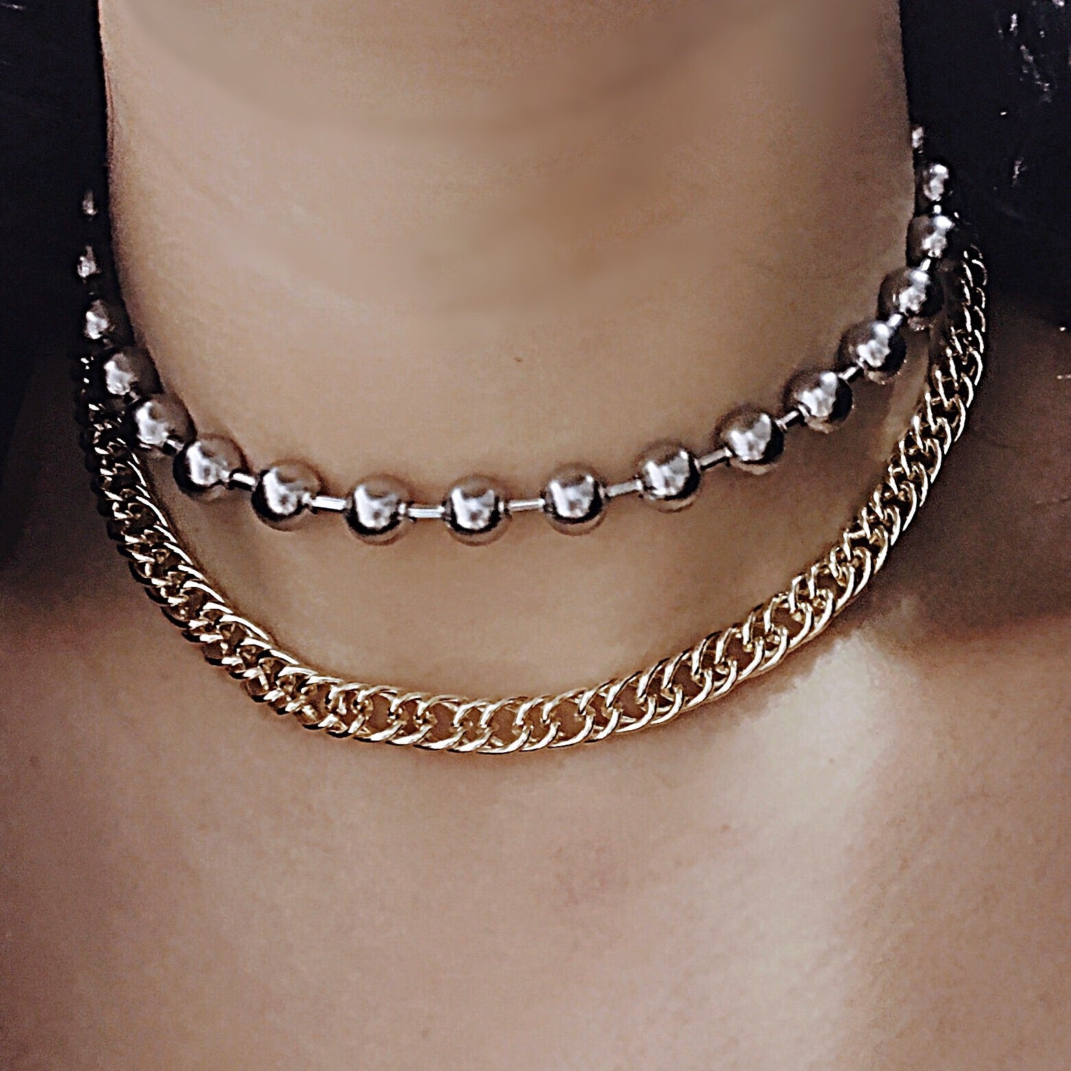 SIYA CHAIN CHOKER NECKLACE