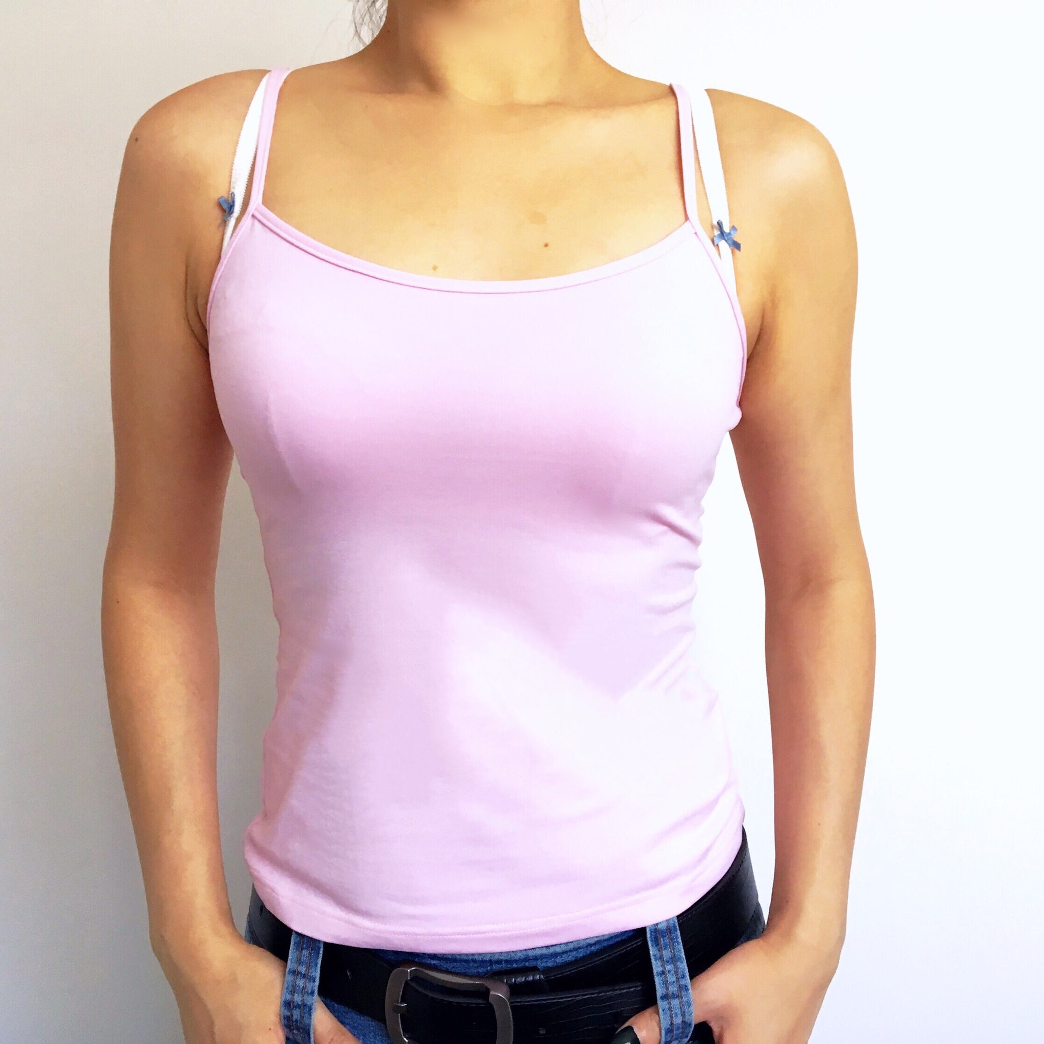 ANNE FONTAINE VINTAGE PINK KNIT CARDIGAN WITH VEST TOP SET