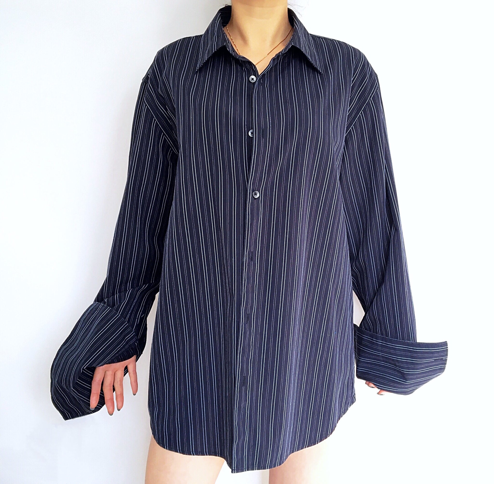 MEN UNISEX CALVIN KLEIN LONG SLEEVES COTTON SHIRT TOP