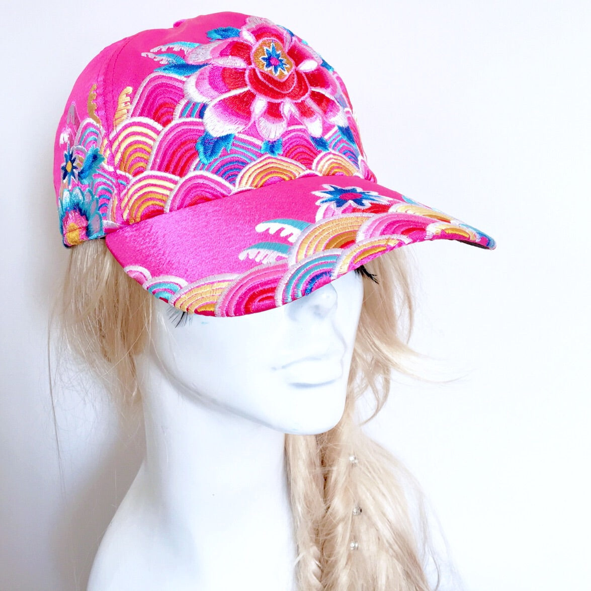 WAVES FLORAL CAP HAT