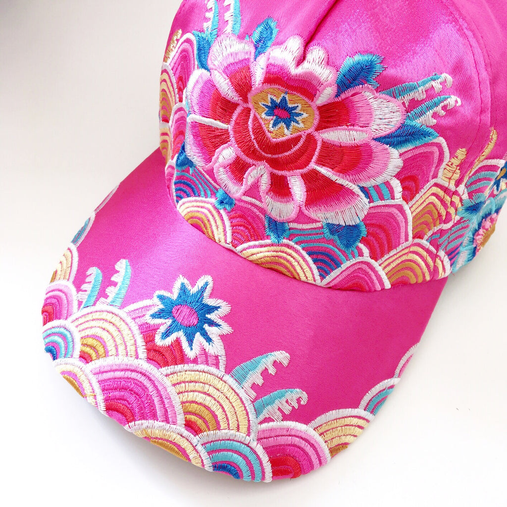 WAVES FLORAL CAP HAT