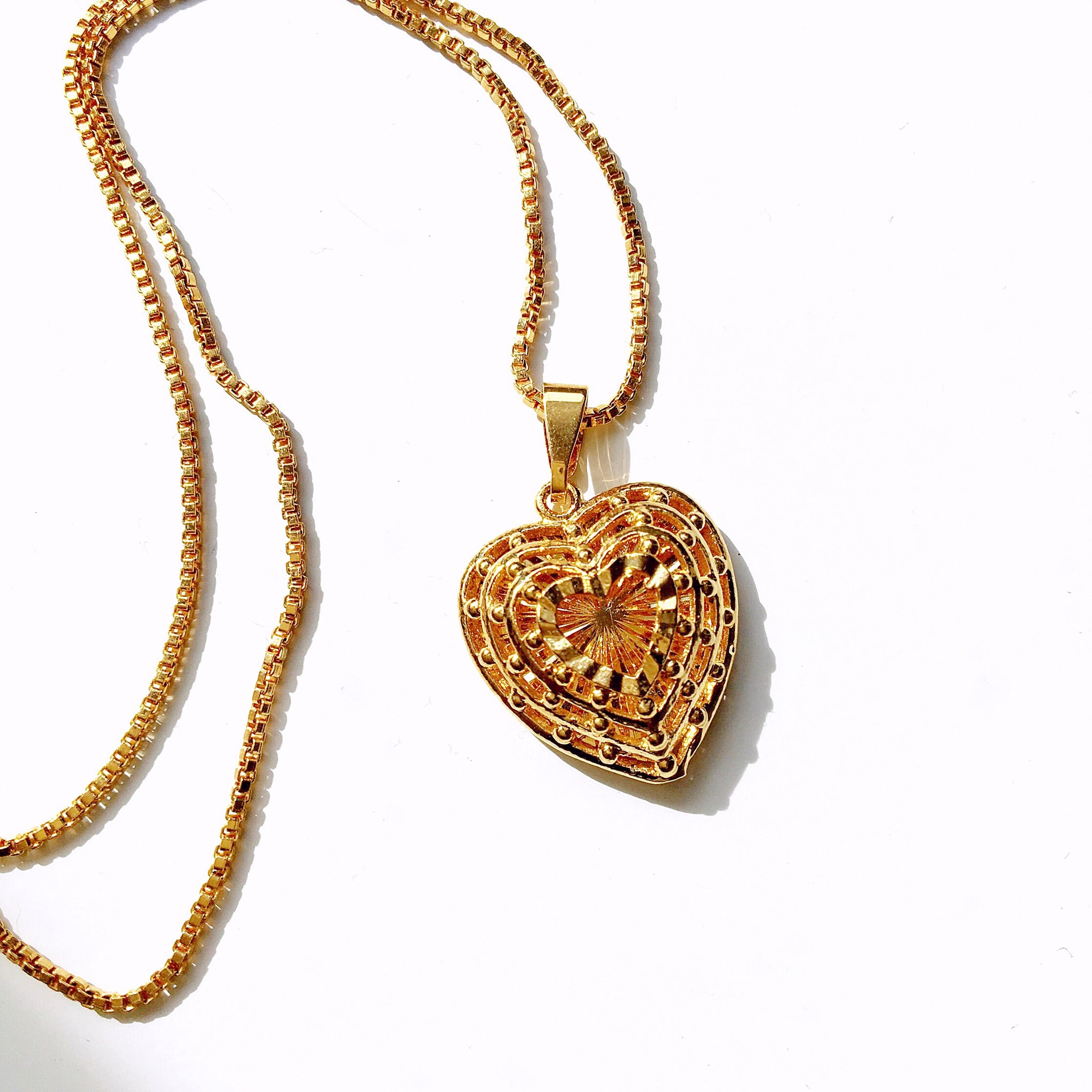 HEART HEARTS PENDANT NECKLACE
