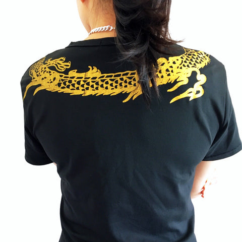 UNISEX GOLD DRAGON TEE TOP