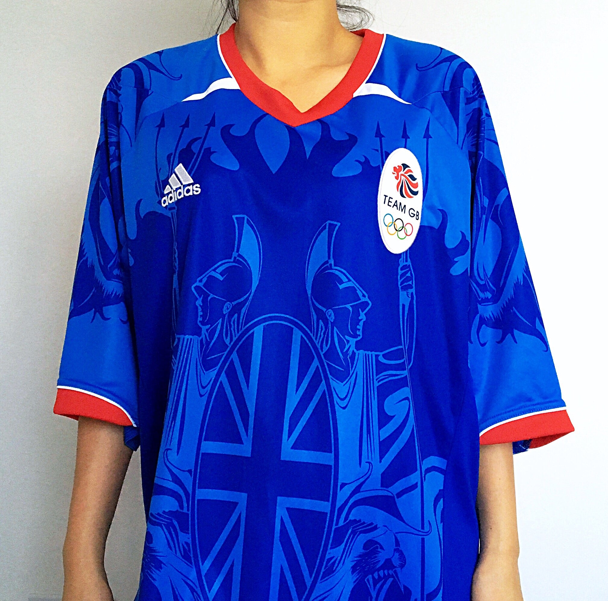 UNISEX GB TEAM ADIDAS OLYMPIC FOOTBALL MEN TEE TOP