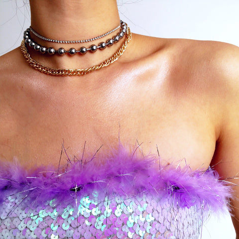SIYA CHAIN CHOKER NECKLACE