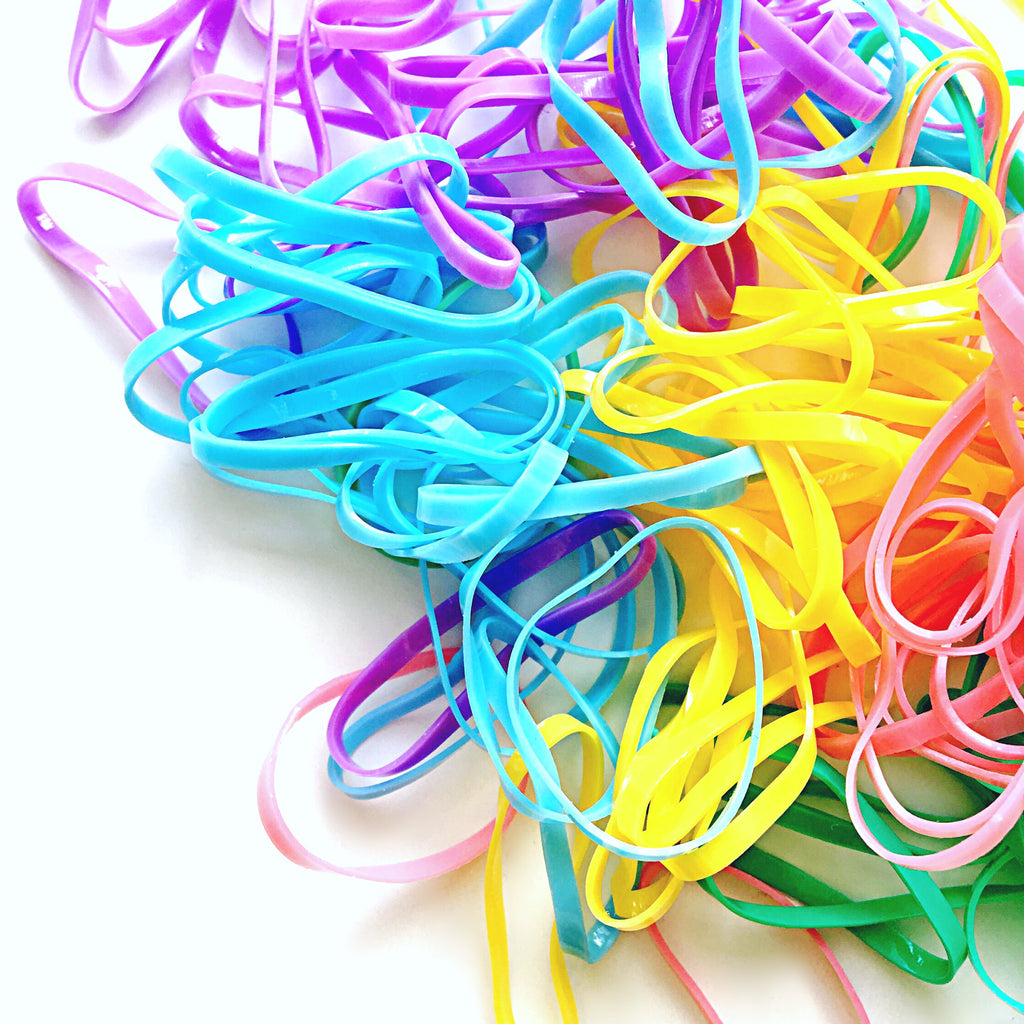 COLOURFUL PASTEL 90S Y2K SMALL TINY HAIRBANDS HAIR BANDS