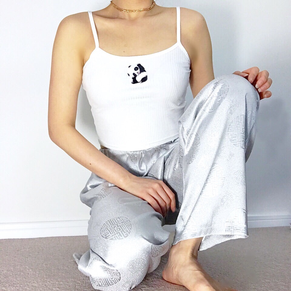 PANDA CROP CAMI VEST TOP