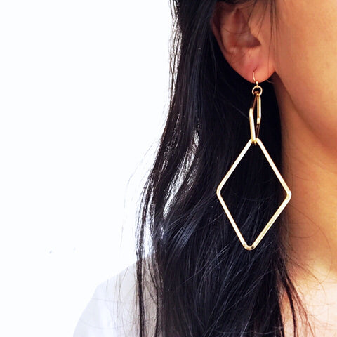 DOUBLE RHOMBUS EARRINGS