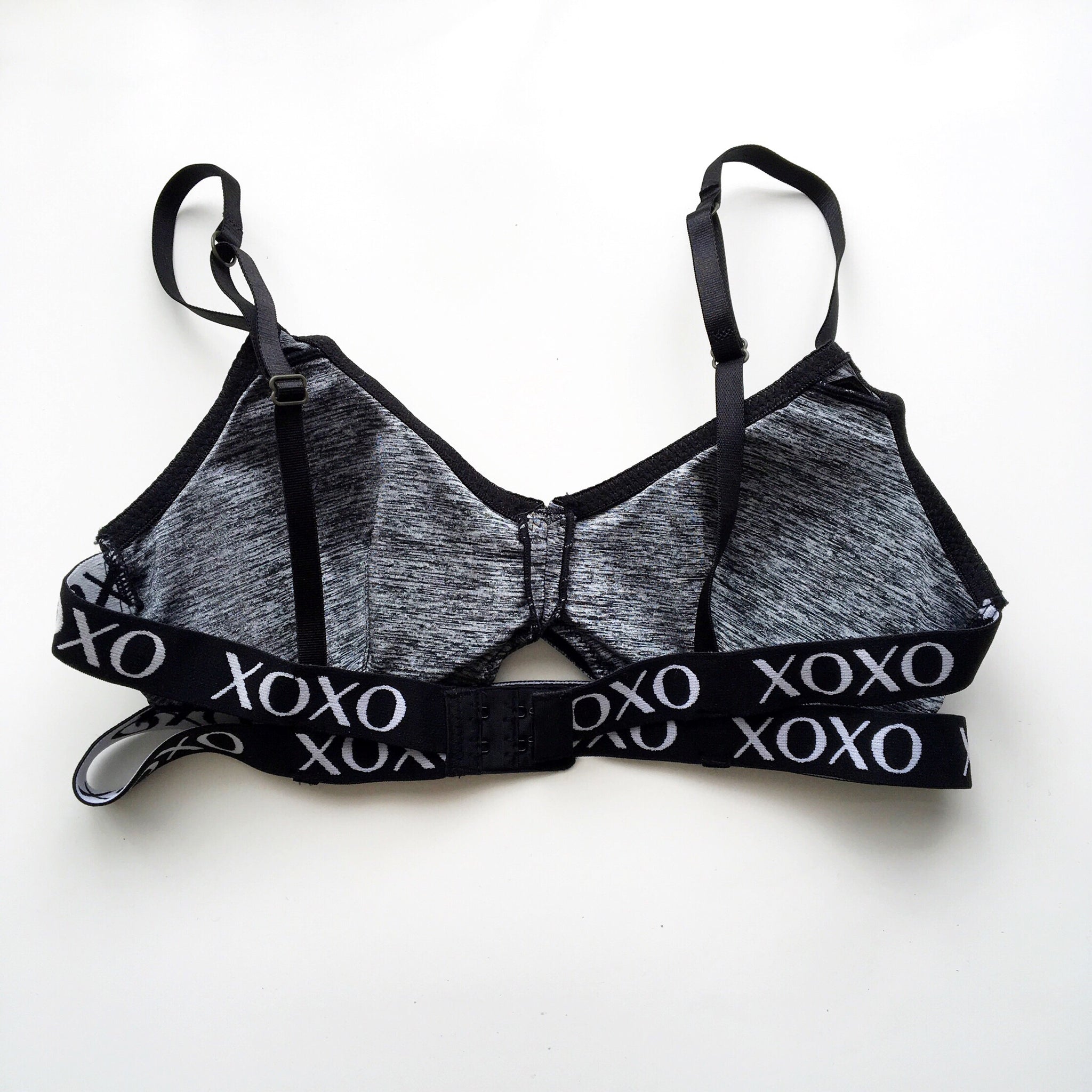 GREY GYM SPORT CROP BOOB BRA TOP